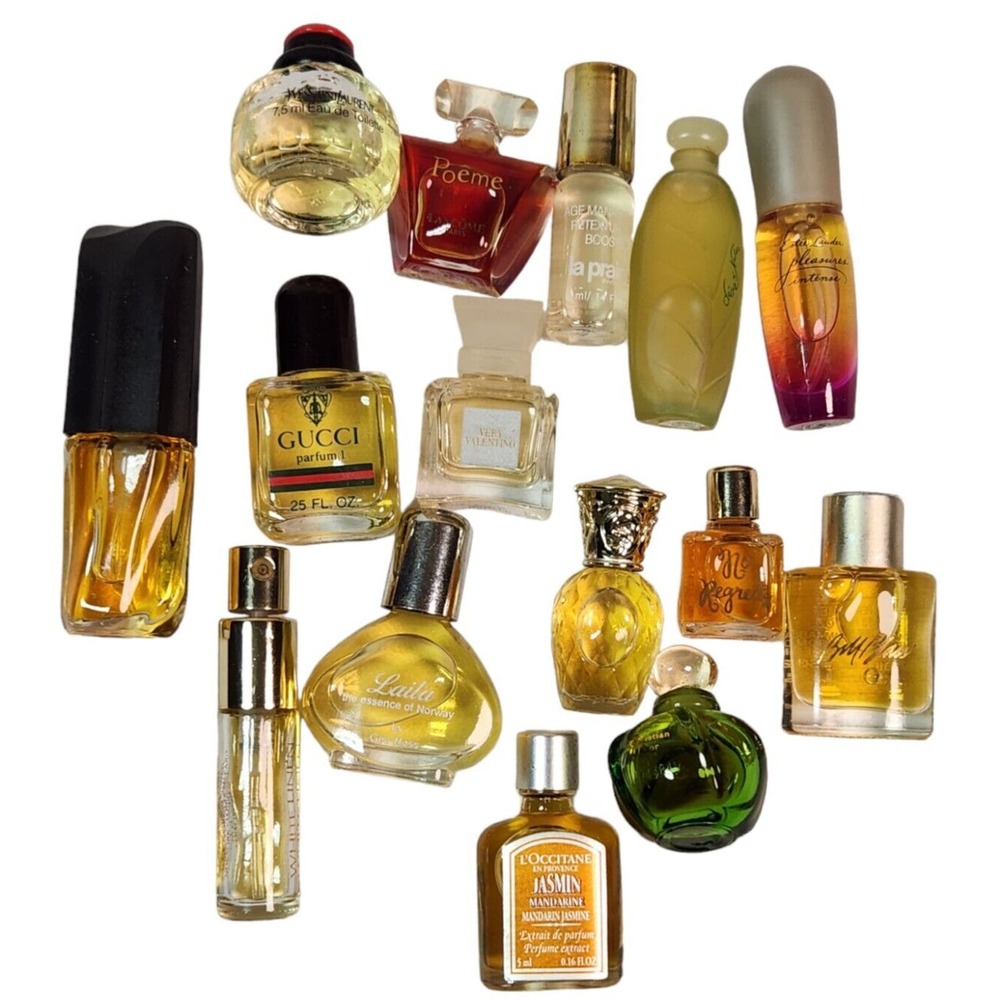 Lot 13 Designer Vintage Modern Mini Perfume Spray Splash Travel Bottles Sample